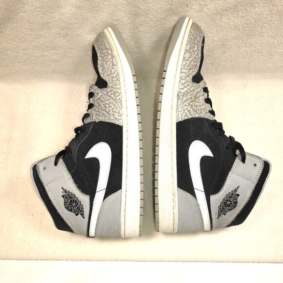 Nike Air Jordan 1 Mid SE Elephant Print DM1200-016 Men\'s 12.5 Black/Gray Sneaker